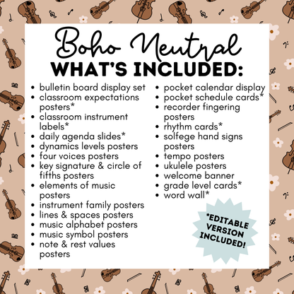 Boho Neutral COMPLETE Decor Bundle *DIGITAL DOWNLOAD*