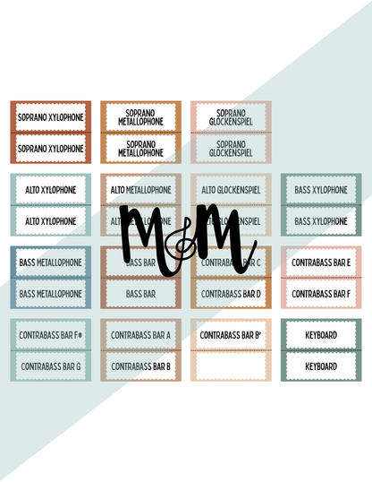 Boho Neutral: Orff Rules & Expectations Posters | Music Room Decor