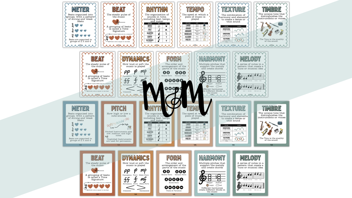 Boho Neutral: Elements of Music DIGITAL DOWNLOAD