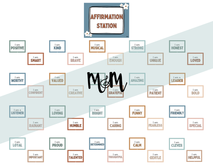 Boho Neutral: Affirmation Station | Music Classroom Decor