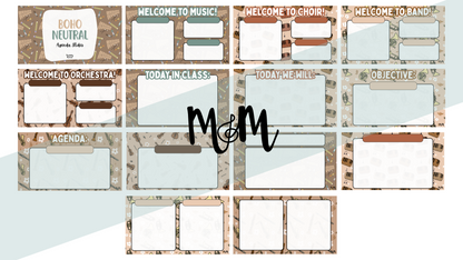 Boho Neutral: Agenda Slides DIGITAL DOWNLOAD