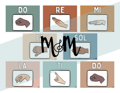 Boho Neutral: Solfege Posters DIGITAL DOWNLOAD