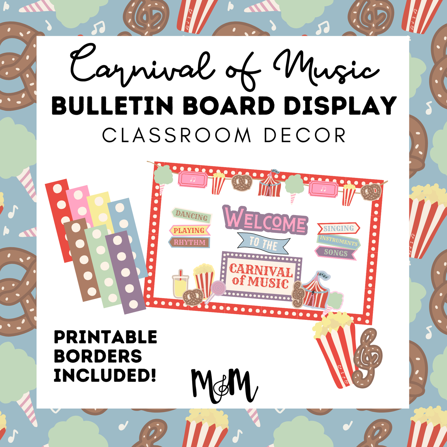 Carnival of Music: Bulletin Board Display | Music Classroom Decor