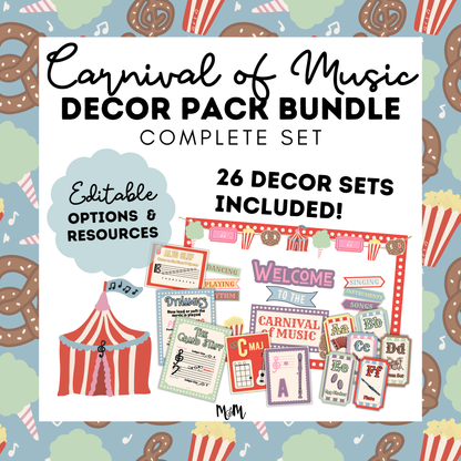 Carnival of Music COMPLETE Decor Bundle