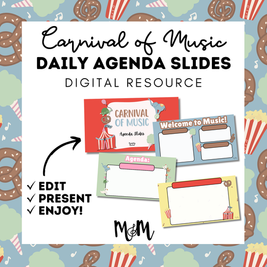 Carnival of Music: Daily Agenda Slides | Music Classroom Digital Resource