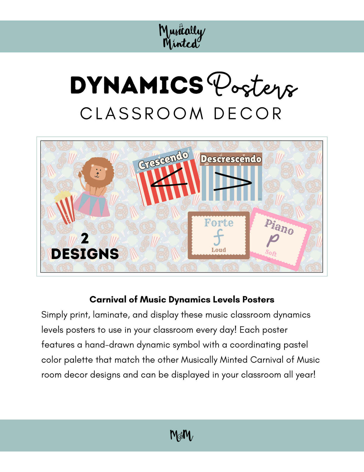Carnival of Music: Dynamics Posters | Music Classroom Decor
