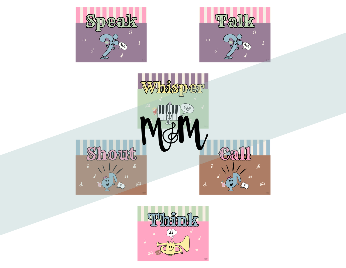Carnival of Music: Five Voices Posters | Music Classroom Decor