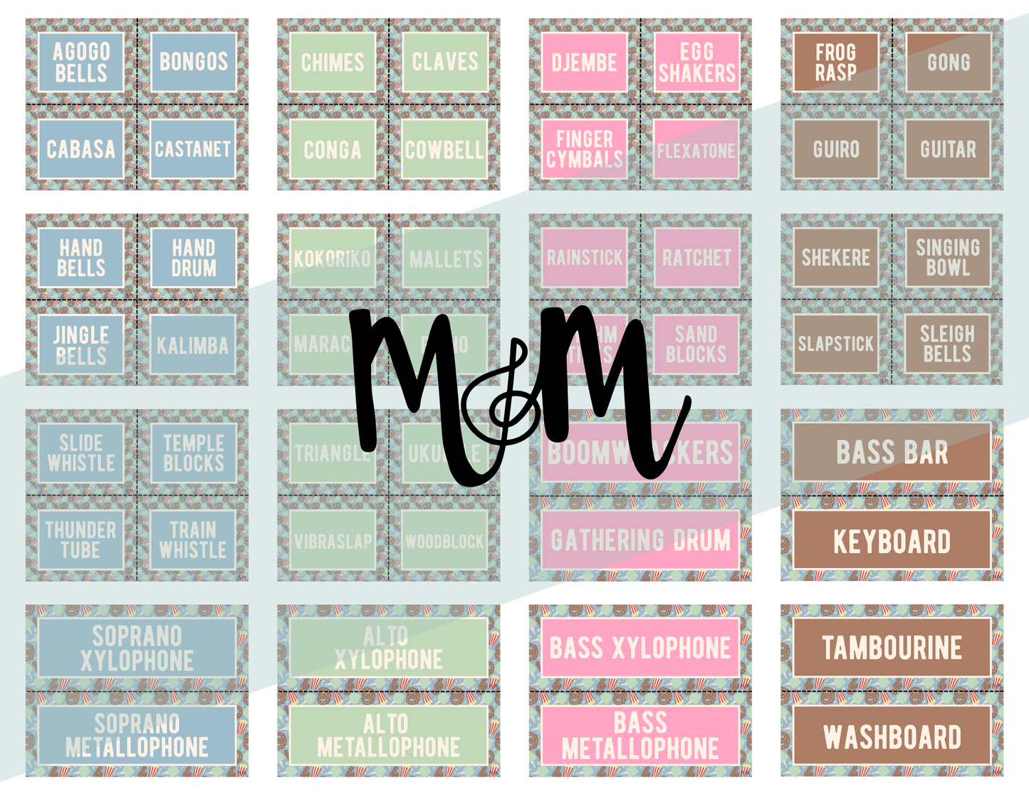 Carnival of Music: Instrument Labels | Music Classroom Decor