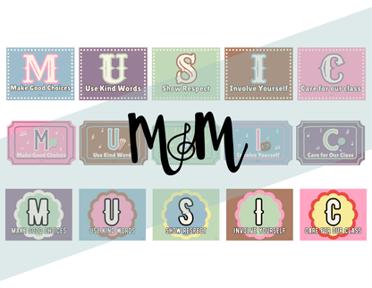 Carnival of Music: Music Classroom Expectations Posters | Printable Decor