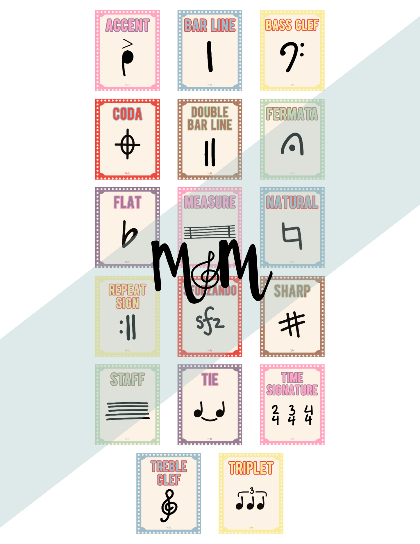 Carnival of Music: Music Symbol Posters | Music Classroom Decor