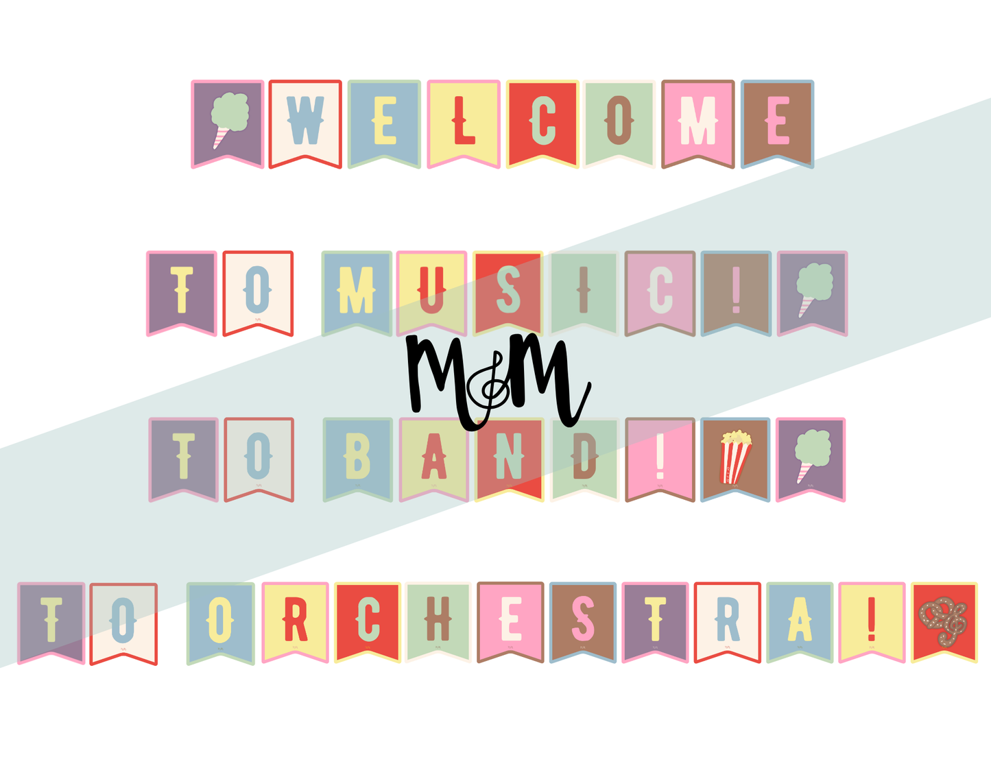 Carnival of Music: Welcome Banner | Music Classroom Decor