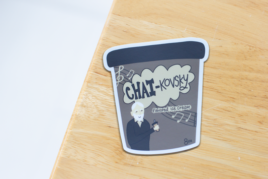 Chai-Kovsky Ice Cream Sticker