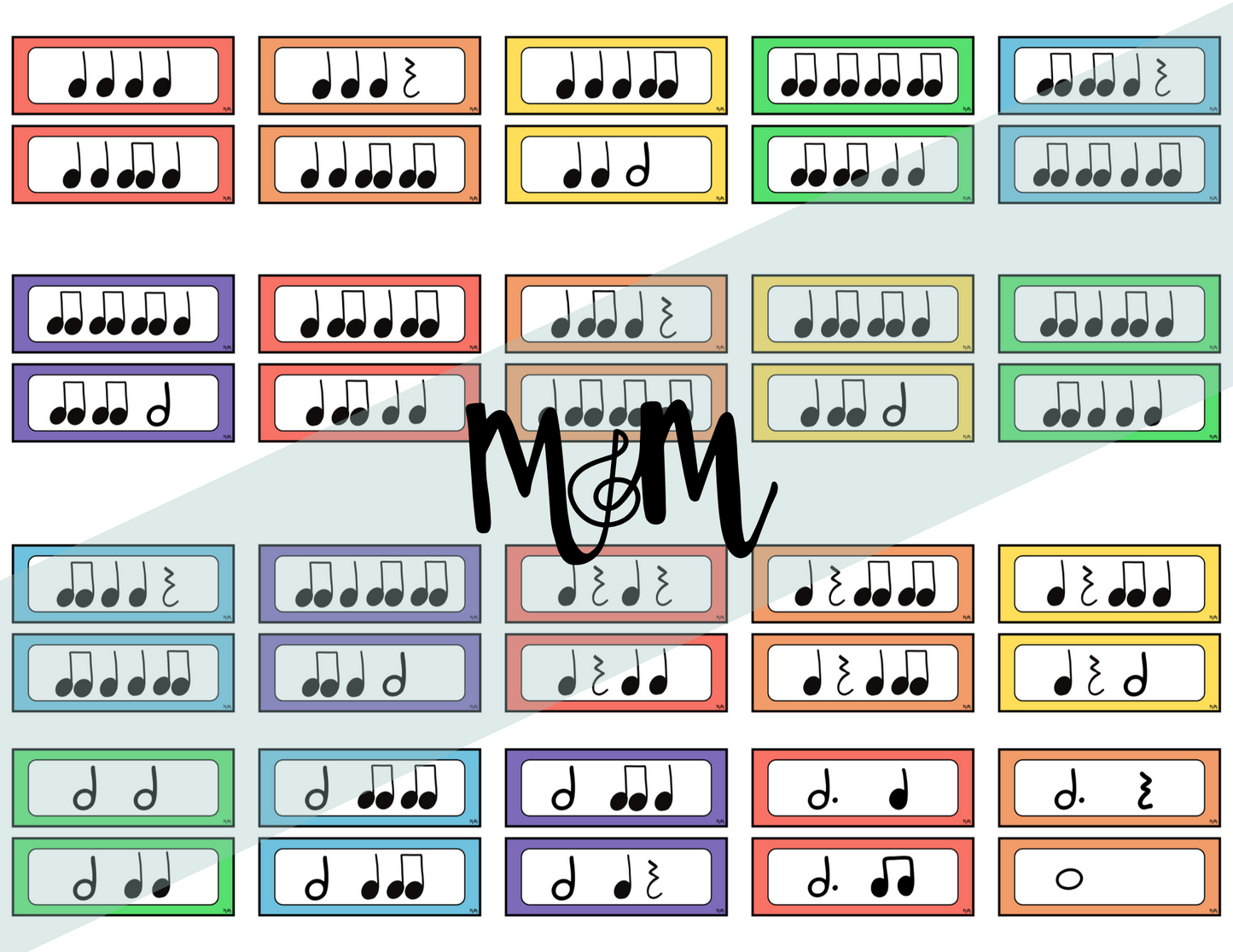 Elementary Instruments: Rhythm Cards DIGITAL DOWNLOAD