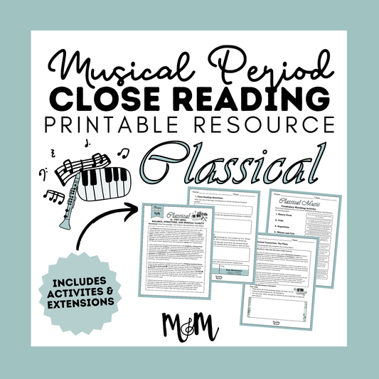 The Classical Period | Music Class Listening Activity & Music Extension | Unit | DIGITAL DOWNLOAD