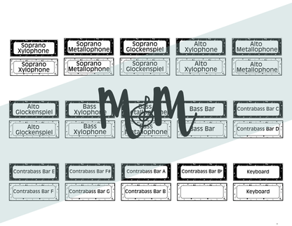 Concert Black: Orff Rules & Expectations Posters | Music Room Decor