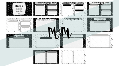 Concert Black: Agenda Slides DIGITAL DOWNLOAD