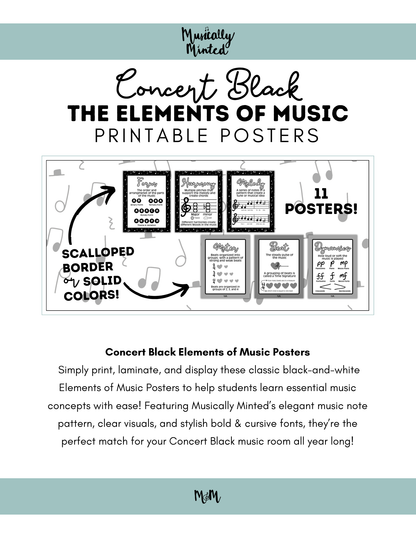 Concert Black: Elements of Music DIGITAL DOWNLOAD