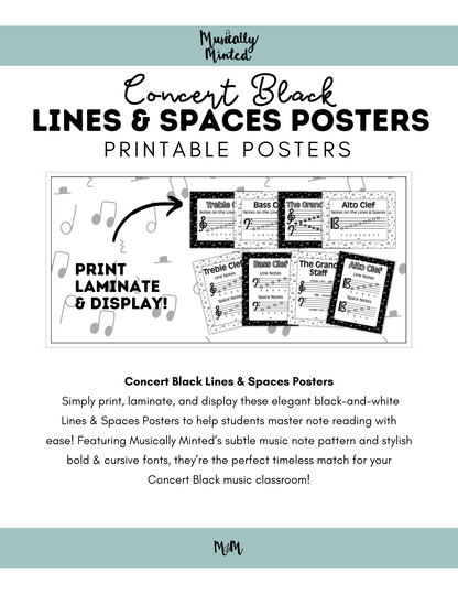 Concert Black: Agenda Slides DIGITAL DOWNLOAD