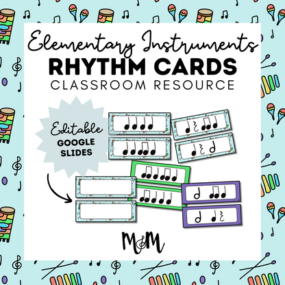 Elementary Instruments: Rhythm Cards DIGITAL DOWNLOAD