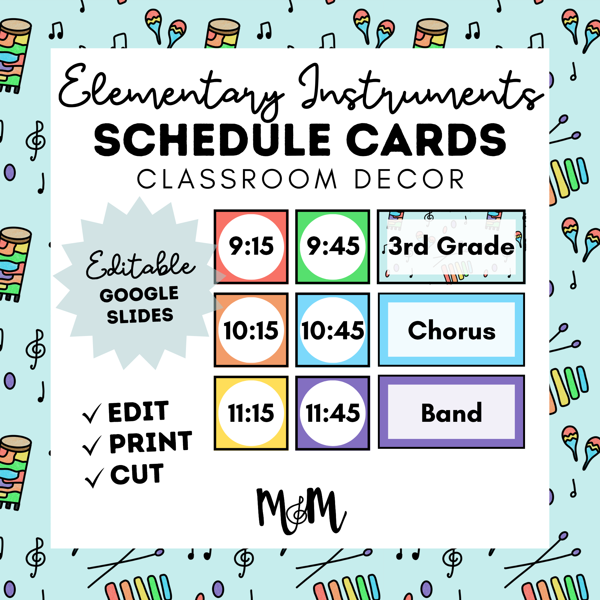 Elementary Instruments Digital Decor Pack – Musically Minted