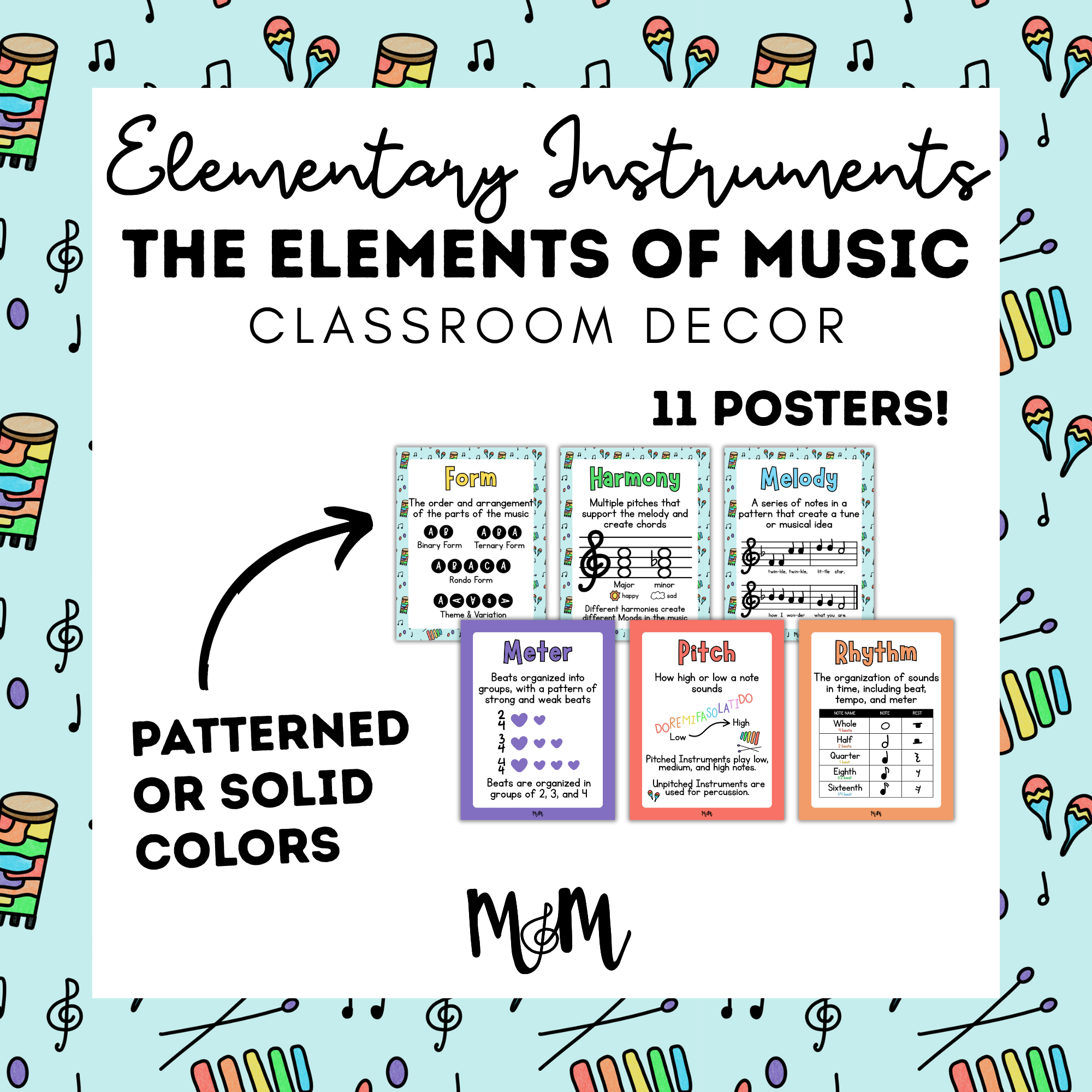 Elementary Instruments: Elements of Music DIGITAL DOWNLOAD – Musically ...