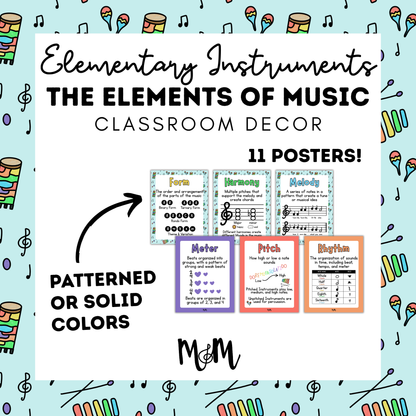 Elementary Instruments: Elements of Music DIGITAL DOWNLOAD