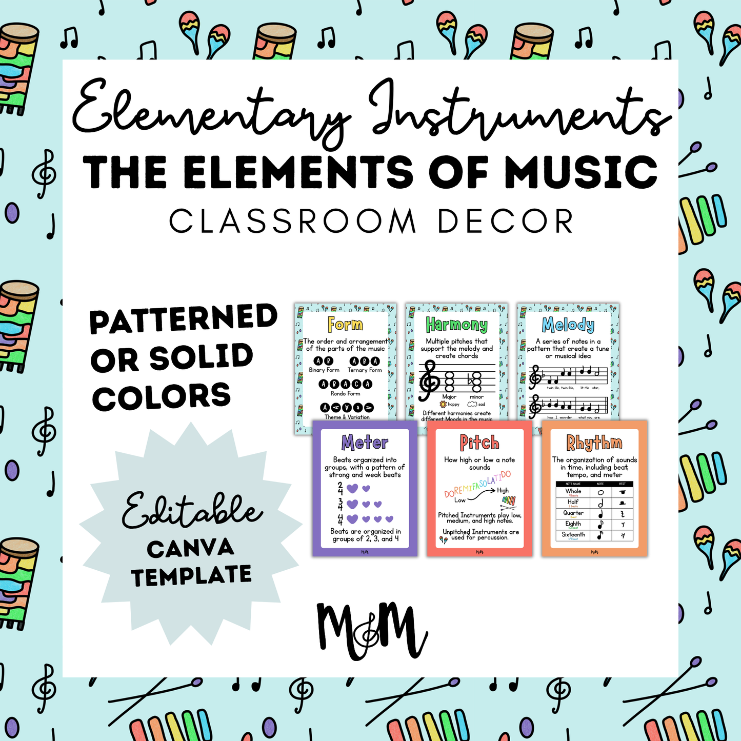 Elementary Instruments: Elements of Music DIGITAL DOWNLOAD