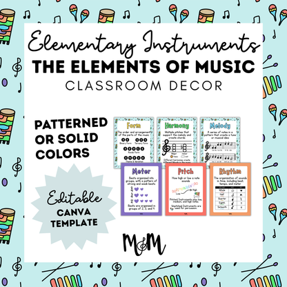 Elementary Instruments: Elements of Music DIGITAL DOWNLOAD