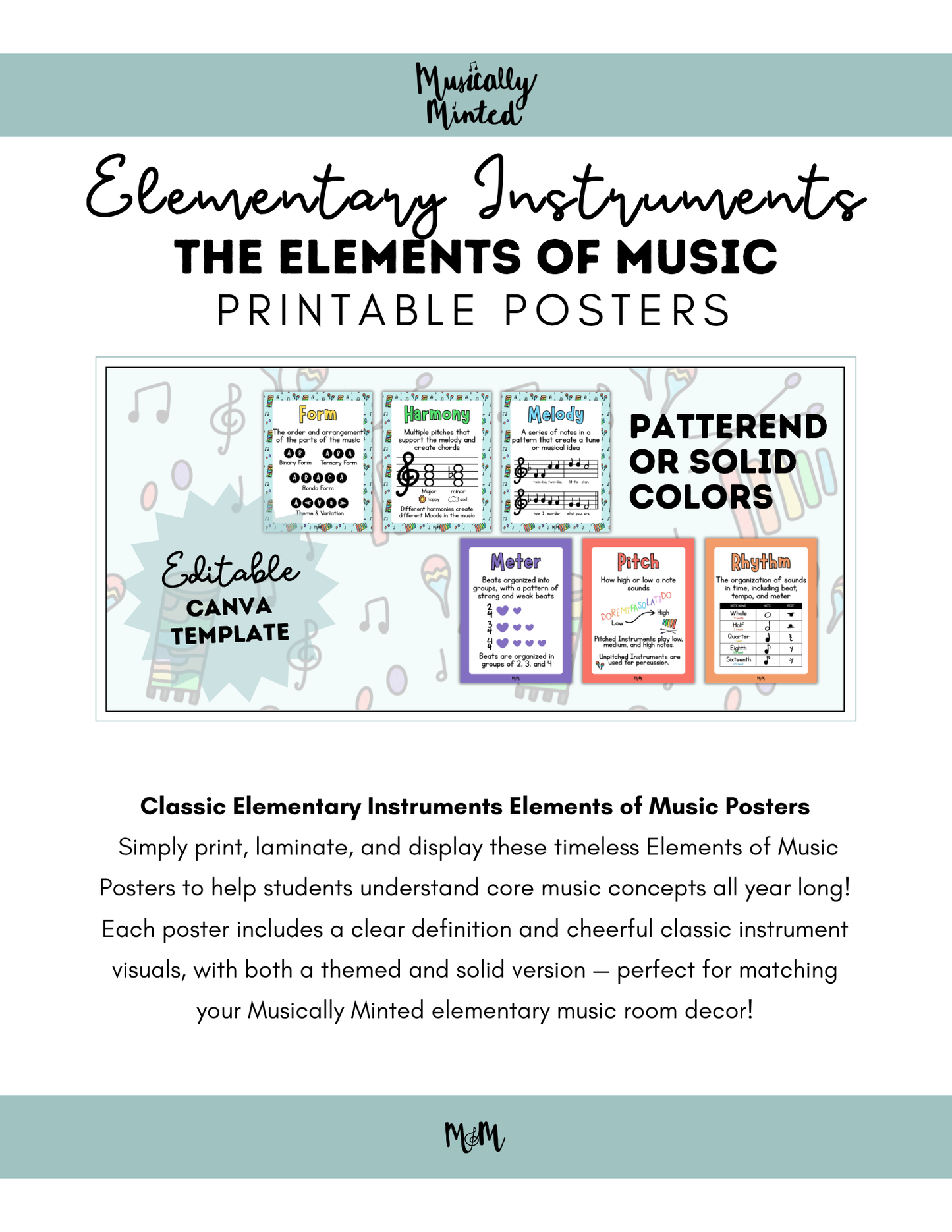 Elementary Instruments: Elements of Music DIGITAL DOWNLOAD