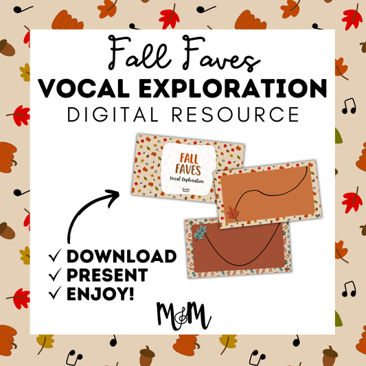 Fall Faves: Vocal Exploration Slides Google Slide Digital Resource DIGITAL DOWNLOAD