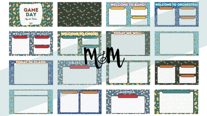 Game Day | Daily Agenda Slides | Music Classroom DIGITAL RESOURCE