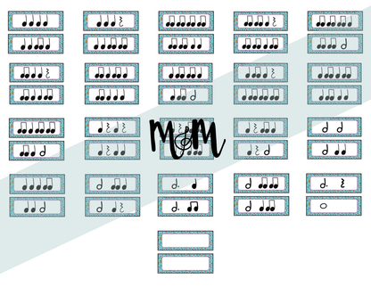 Game Day | Football Themed Rhythm Cards | Music Classroom Decor DIGITAL DOWNLOAD