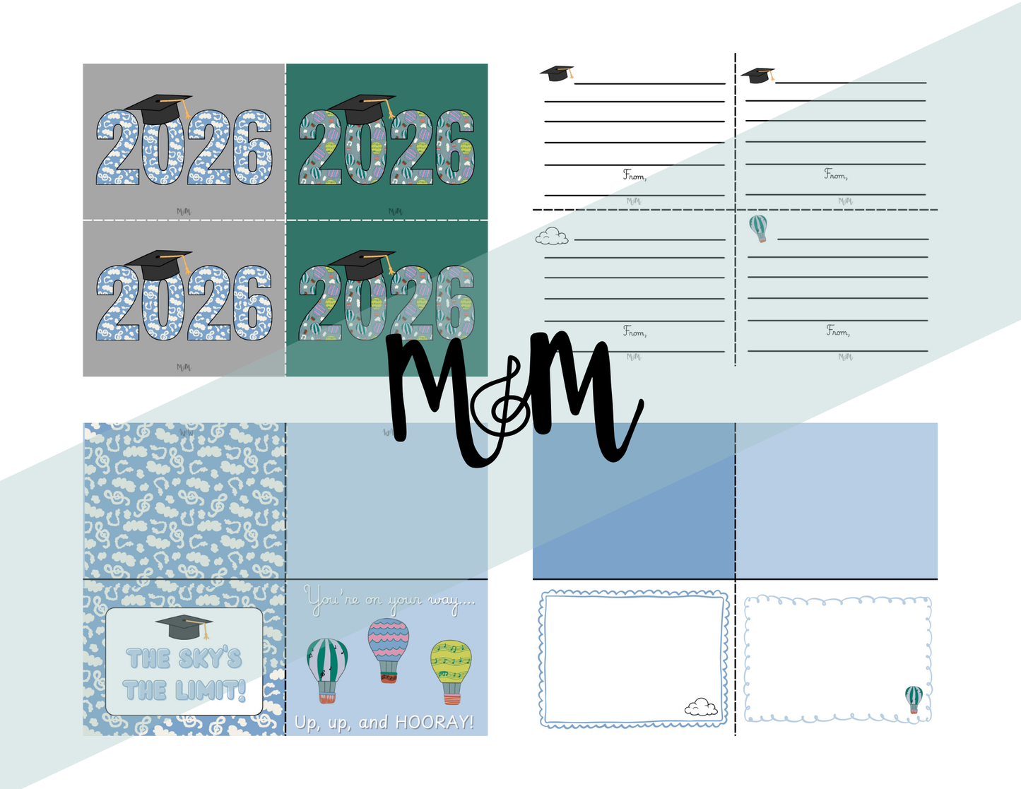 2026 Printable Graduation Cards | Congrats Grad from the Music Teacher DIGITAL DOWNLOAD