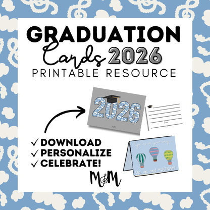2026 Printable Graduation Cards | Congrats Grad from the Music Teacher DIGITAL DOWNLOAD