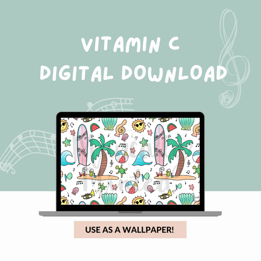 Vitamin C Pattern DIGITAL DOWNLOAD