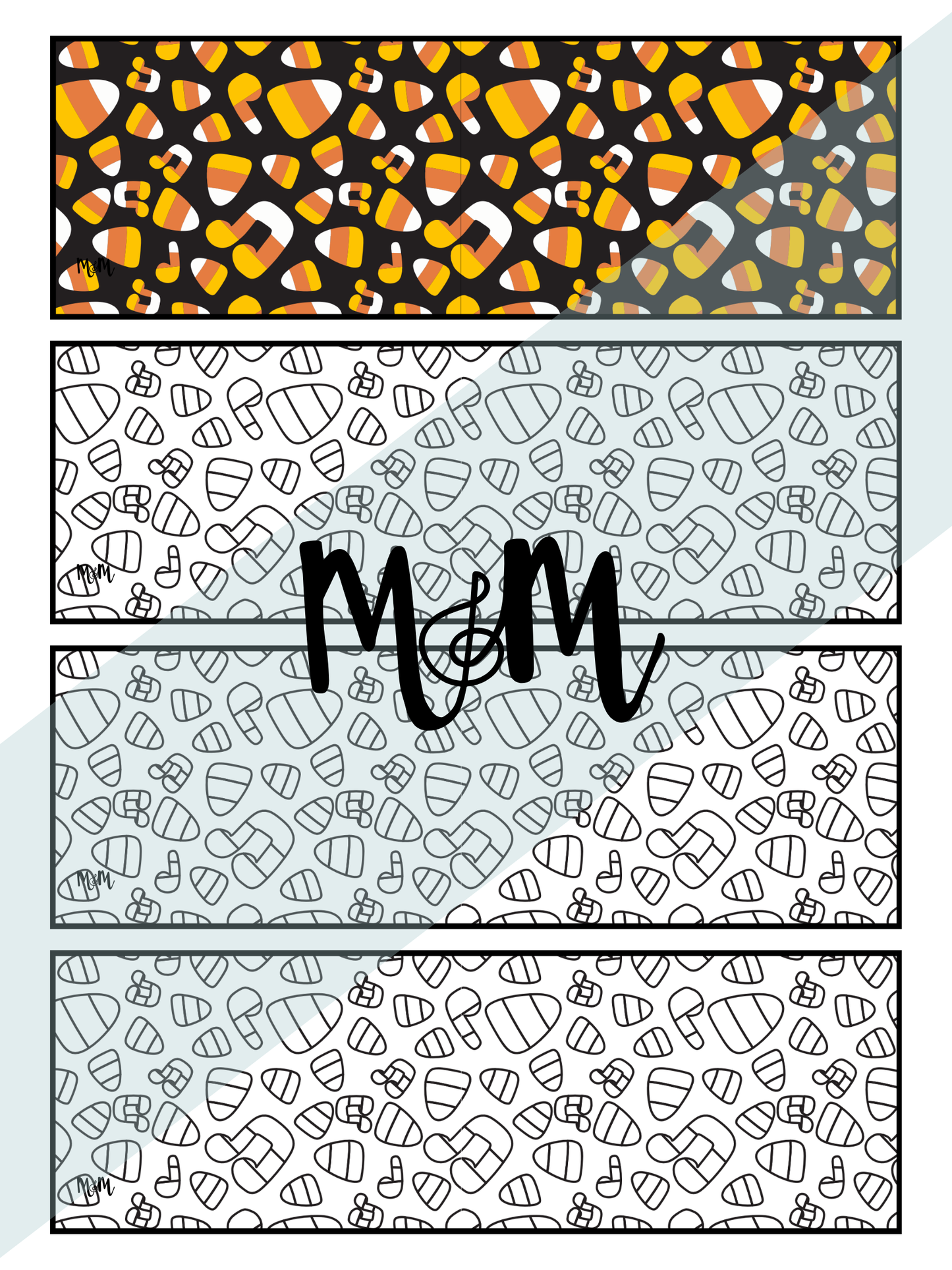 Halloween: Music Bookmarks | Printable Coloring Activity DIGITAL DOWNLOAD