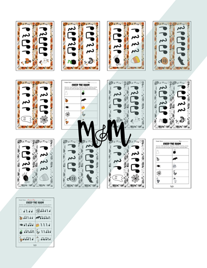 Halloween: Creep the Room | Rhythm Level 1 | Write the Room Music Activity DIGITAL DOWNLOAD