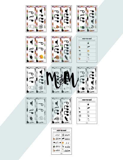 Halloween: Creep the Room | Rhythm Level 2 | Write the Room Music Activity DIGITAL DOWNLOAD