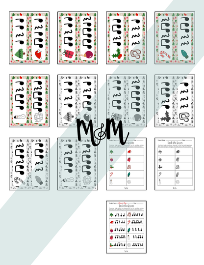 Holiday Deck the Room | Rhythm Level 1 | Write the Room Activity | DIGITAL DOWNLOAD