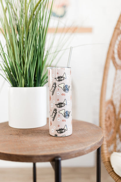 Boho Brass Skinny Tumbler