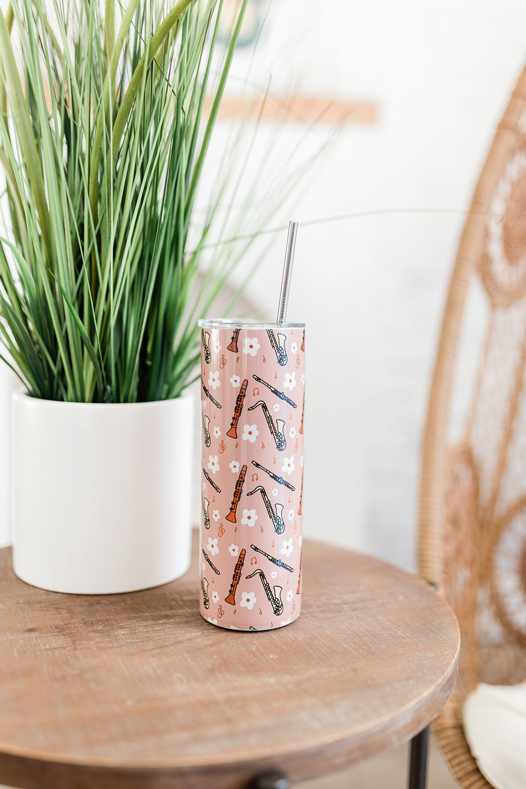 Boho Woodwind Skinny Tumbler