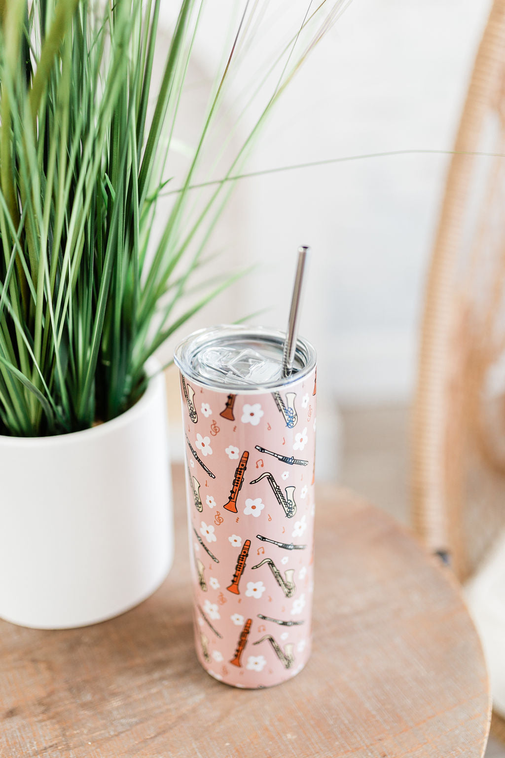 Boho Woodwind Skinny Tumbler