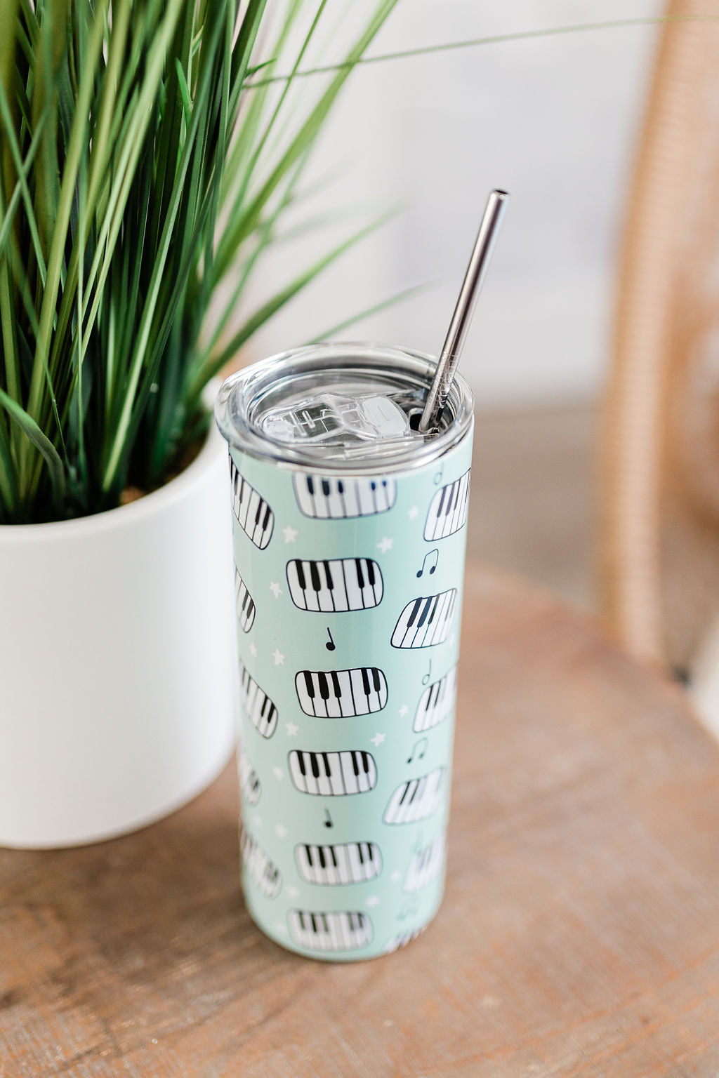 Perfect Pianos Skinny Tumbler