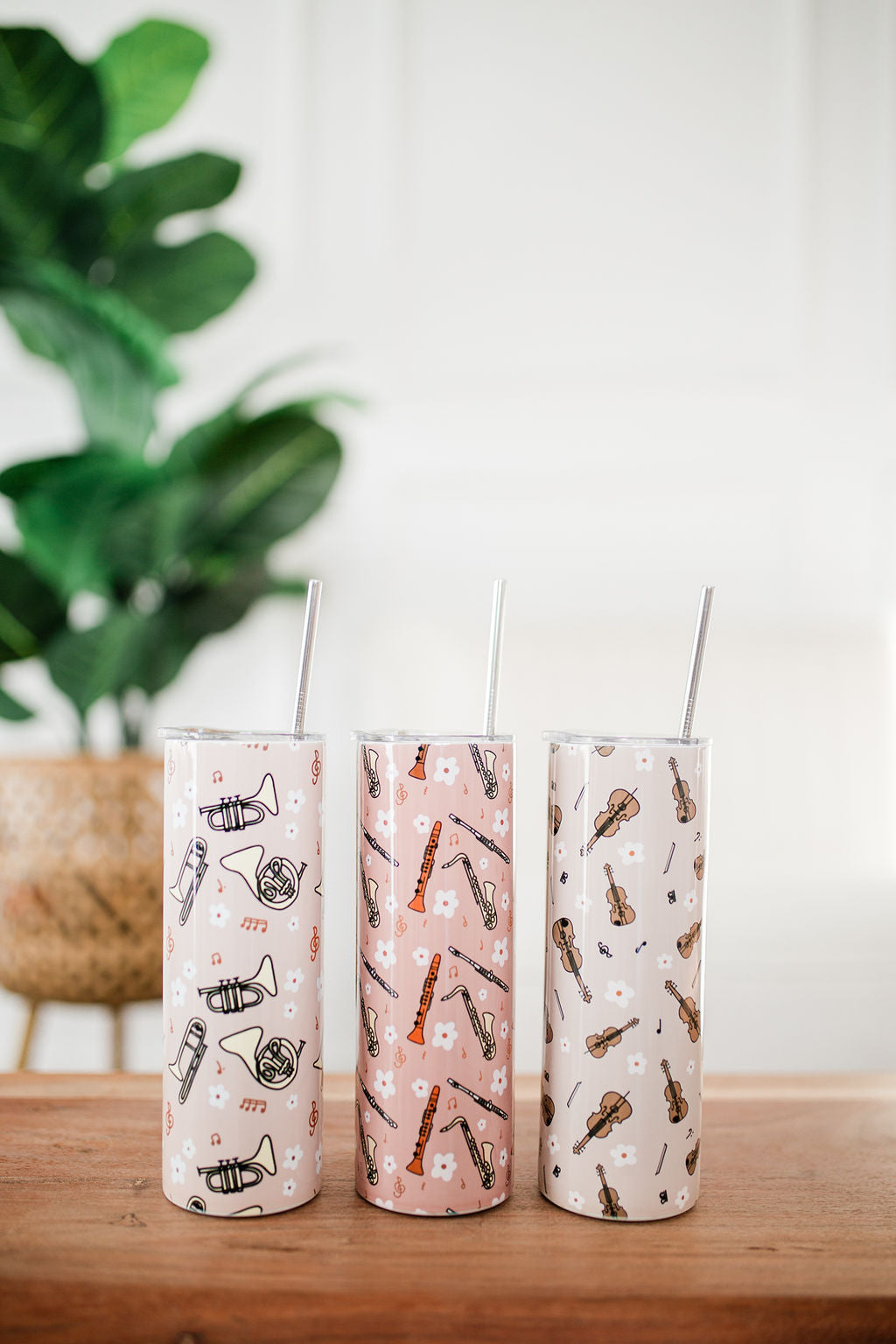 Boho Woodwind Skinny Tumbler