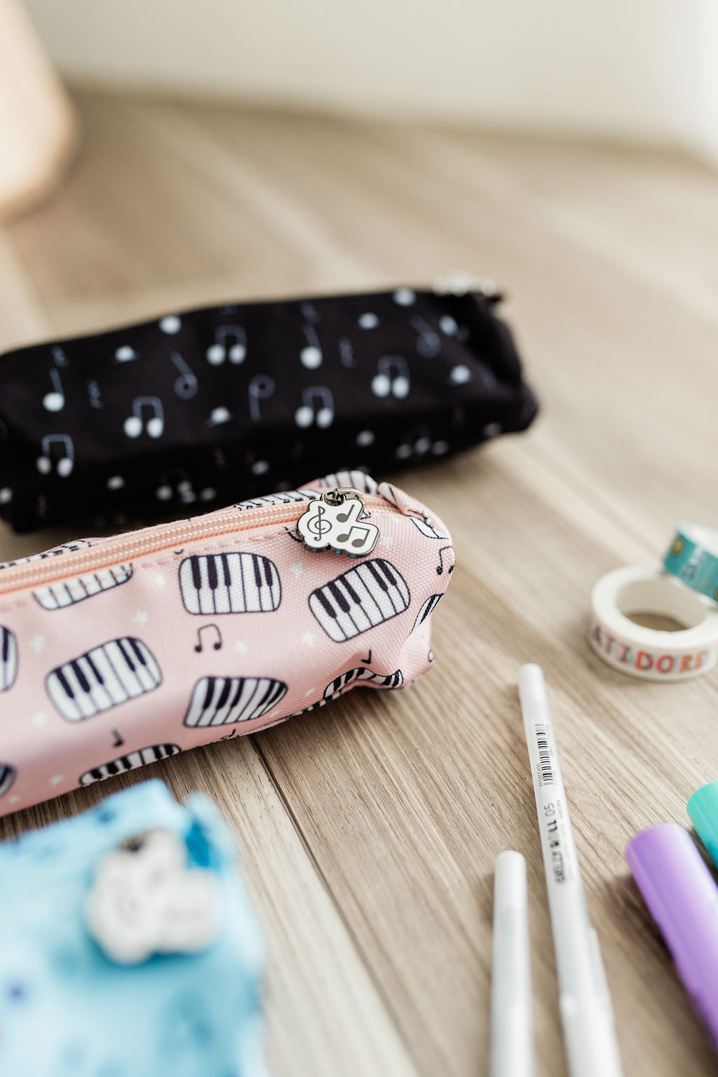 Pink Pianos Pencil Pouch