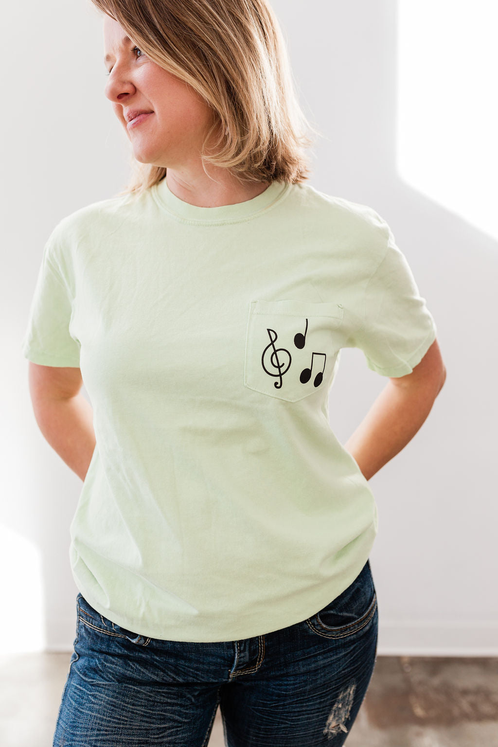 Music Note Pocket T-Shirt