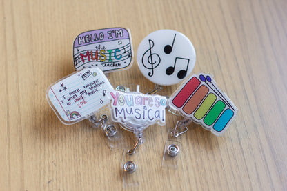 Notebook Doodle Badge Reel