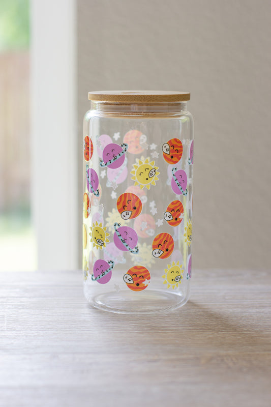 The Planets Glass Can