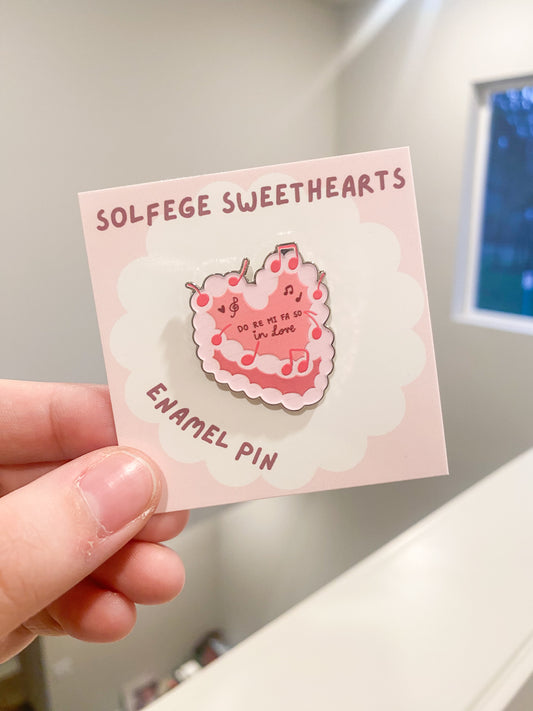 Solfege Sweetheart Enamel Pin