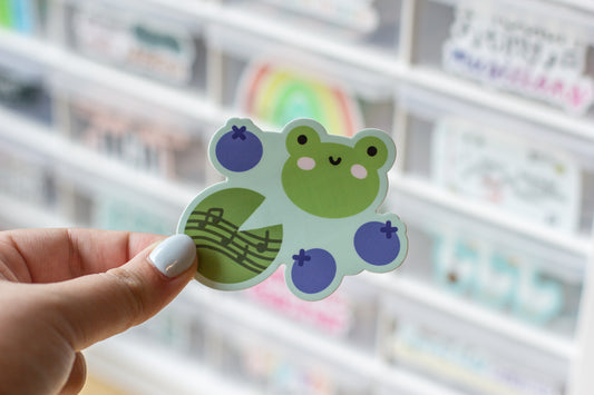 Blueberry Leap Frog Sticker
